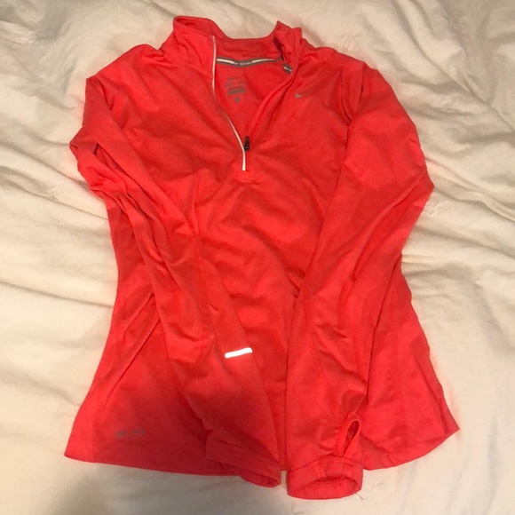 Nike Tops - Nike hot pink quarter zip